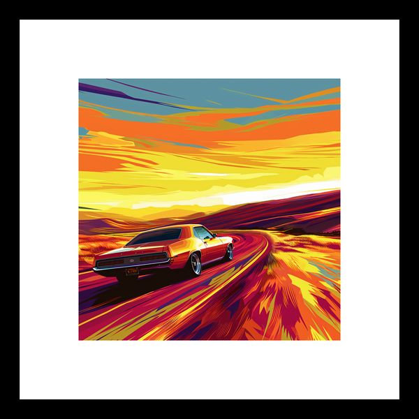 Plakat 20x20cm Pędź Przed Siebie zdjęcie 3