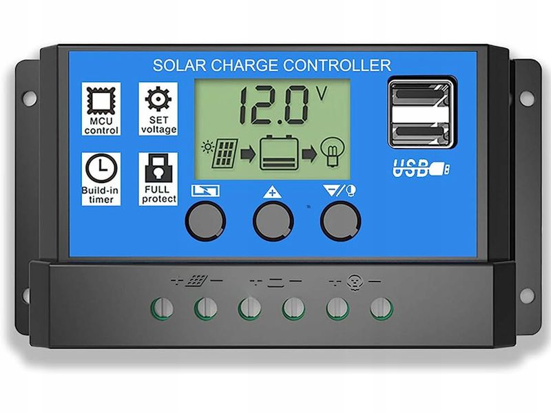 REGULATOR ŁADOWANIA KONTROLER SOLARNY 12V zdjęcie 8