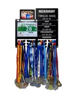 Wieszak na medale i numery startowe REKORDY BIEGOWE RUN twoje imię  339.1