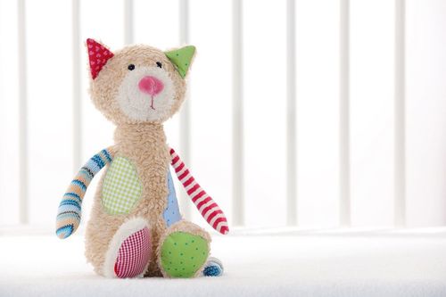 SIGIKID Kremowy kot 30 cm Patchwork Sweety na Arena.pl