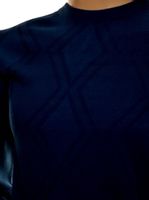 Sweter męski z kaszmiru i wełny merynosów XL klasyczny granatowy mod.500