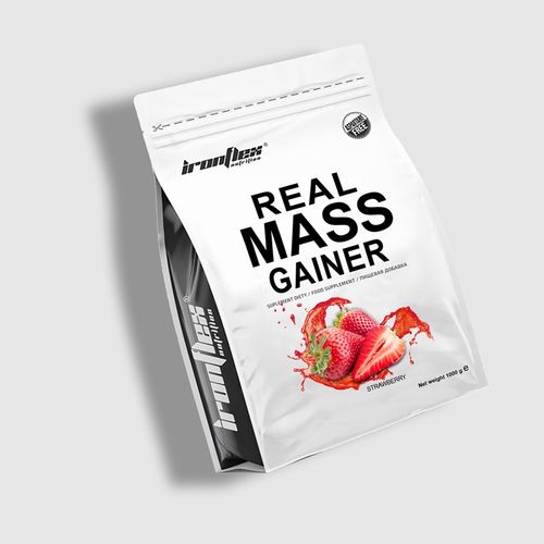 Gainer Real Mass 1000g BIAŁKO WĘGLOWODANY MASA MIĘSNIOWA WHEY WPC IronFlex na Arena.pl