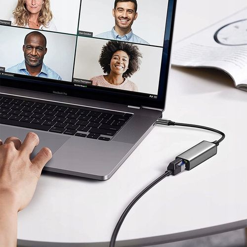 ADAPTER PRZEJŚCIÓWKA USB-C ETHERNET LAN RJ45 HUB KARTA SIECIOWA 1000MBPS na Arena.pl