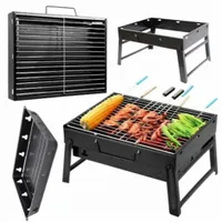 GRILL WĘGLOWY TURYSTYCZNY OGRODOWY PRZENOŚNY SKŁADANY CAMPING