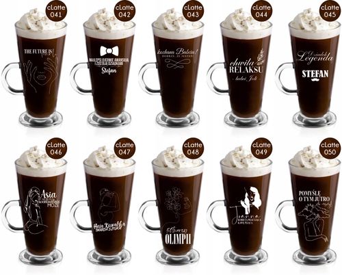 Szklanka latte z grawerem PREZENT dla faceta męża na Arena.pl