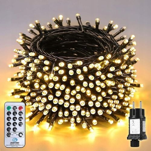 Lampki choinkowe Łańcuch 26m Sekey 360 diod LED Biały ciepły z pilotem na Arena.pl