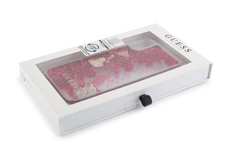GUESS LIQUID GLITTER - iPhone XR - RASPBERRY na Arena.pl