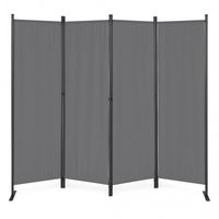 SKŁADANY PARAWAN OGRODOWY MULTIGARDEN 167X216 CM 4 PANELOWY SZARY