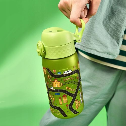 BUTELKA BIDON NA WODĘ ZIELONY AUTKA AUTA SAMOCHODY POJAZDY ION8 0,35 l na Arena.pl