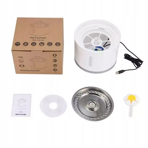 FONTANNA POIDEŁKO AUTOMATYCZNE DLA KOTA PSA CICHA + FILTR na Arena.pl