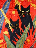 Plakat 75x100cm Dżungla w Odcieniach Nocy