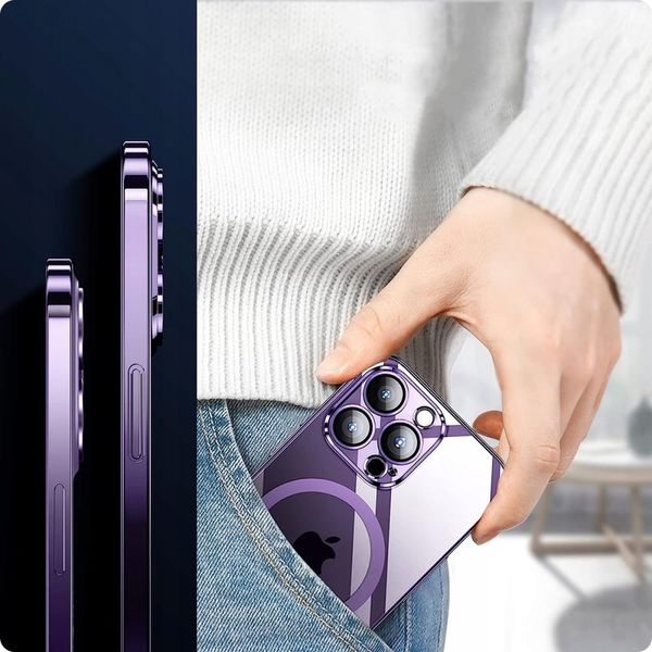 tech-protect magshine magsafe iphone 14 pro purple zdjęcie 5