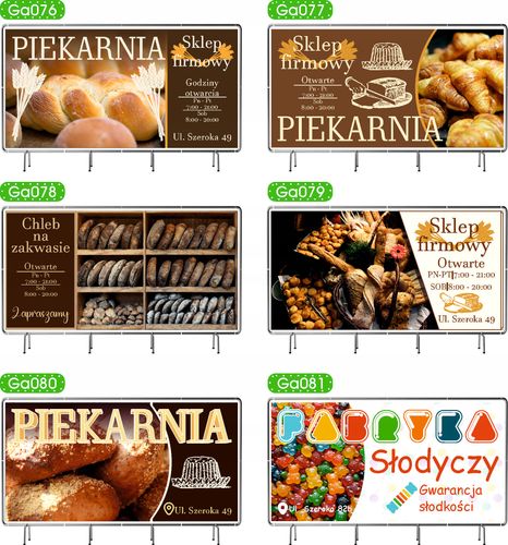 BANER REKLAMOWY 200x100 cm plandeka dużo wzorów SMAŻALNIA RYB RESTAURACJA na Arena.pl