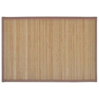 6 Bambusowych brązowych podkładek pod talerze 30 x 45 cm