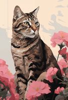 Plakat 61x90,5cm Portret Kociej Duszy