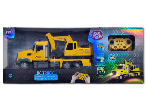 Zdalnie sterowana Ciężarówka - Pojazd budowlany - Koparka 2,4GHz na Arena.pl