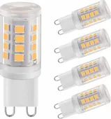Żarówki LED G9 2 W naturalnie białe 4000 K, kąt świecenia 360°, 5 sztuk