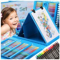 ZESTAW DO MALOWANIA DLA DZIECI 208el Artystyczny Plastyczny Twórczy Walizka