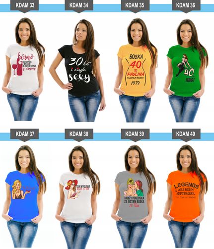 Koszulka PREZENT na urodziny 18 20 30 40 50 60 70 na Arena.pl