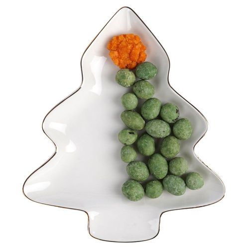 Talerz Świąteczny Deserowy na Przekąski Na Boże Narodzenie Choinka 20 cm na Arena.pl