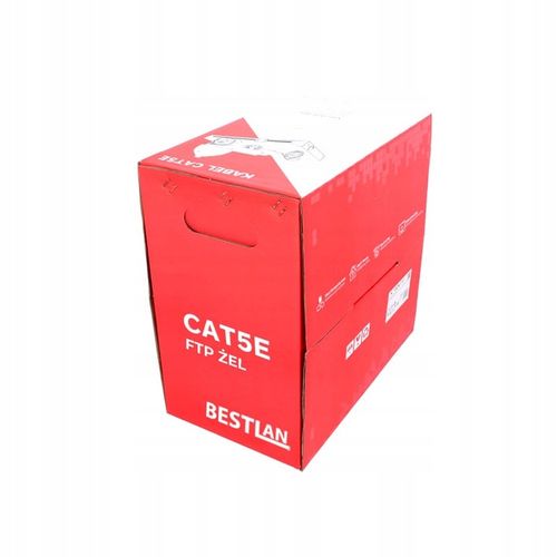 Kabel sieciowy ziemny LAN skrętka komputerowa KAT 5 ekranowana 305m żel na Arena.pl