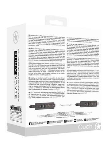 bonded leather hand or ankle cuffs   with adjustable straps na Arena.pl