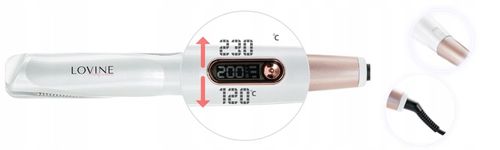 PROSTOWNICA LOKÓWKA DO WŁOSÓW 2w1ceramiczna LOVINE na Arena.pl