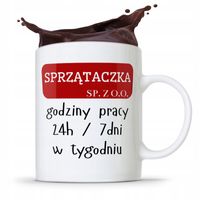 Dla Sprzątaczki Kubek Sprzątaczka Sp. Z O.o. Z Nadrukiem Ze Zdjęciem