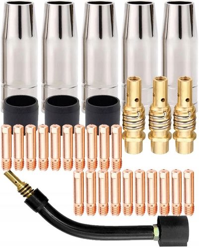 ZESTAW AKCESORIÓW DO UCHWYTU MIGOMATU MIG MB15 TW15 DYSZA ŁUSKA ŁĄCZNIK na Arena.pl