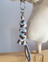 Uwiąz dla Hobby Horse ze sznurka - błękit/ jasny beż/ brąz