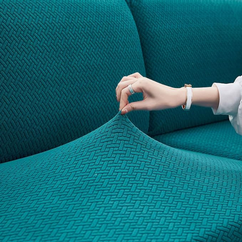 POKROWIEC NA KANAPĘ SOFĘ NAROŻNIK ELASTYCZNY ŻAKARD JODEŁKA 235-300 na Arena.pl