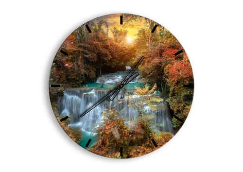 Zegar Ścienny - Wodospad Kaskada - 60X60 Cm - C3Ar60X60-3995 na Arena.pl