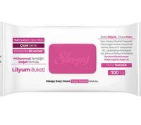 Sleepy - nawilżane chusteczki do sprzątania Easy Clean różowe lilia 100szt.