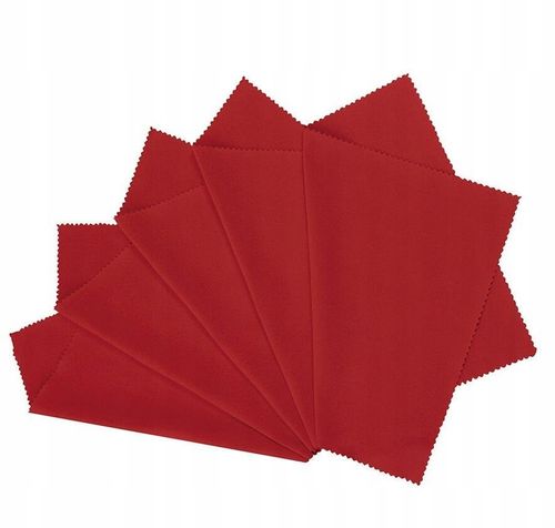 5x ŚCIERECZKA do Okularów okulary Mikrofibra RED na Arena.pl