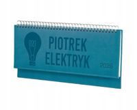 Terminarz elektryka 2026 tyg. kalendarz leżący biurkowy z grawerem