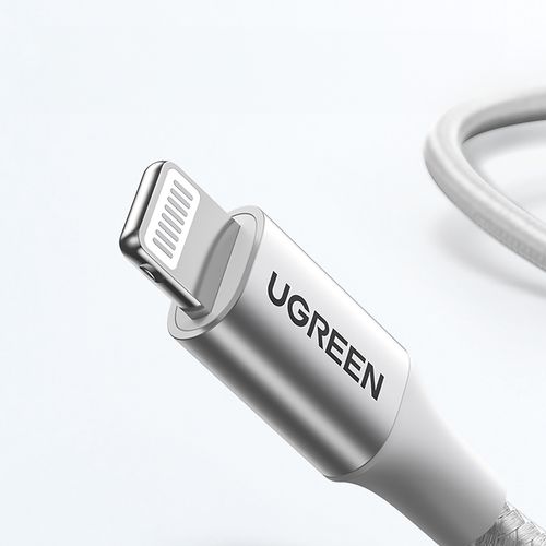 kabel przewód usb-c - iphone lightning mfi 1m - srebrny na Arena.pl