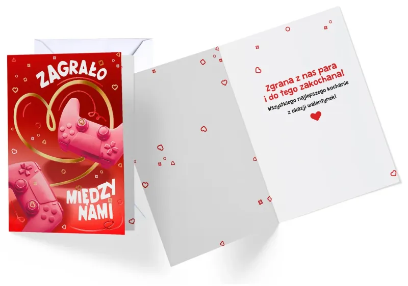 Kartka Okolicznościowa na Walentynki - Zagrało Między Nami zdjęcie 1