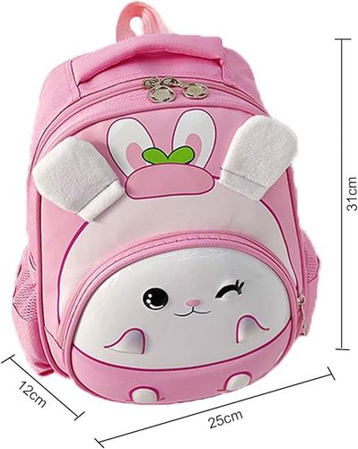 Plecak dziecięcy jednokomorowy z króliczkiem róż na Arena.pl