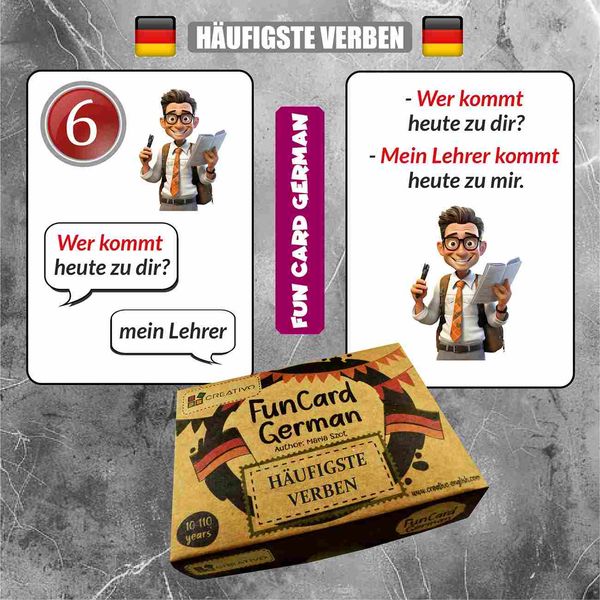Fun Card German. Häufigste Verben zdjęcie 4