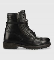 Pepe Jeans botki CZARNE skórzane R.37