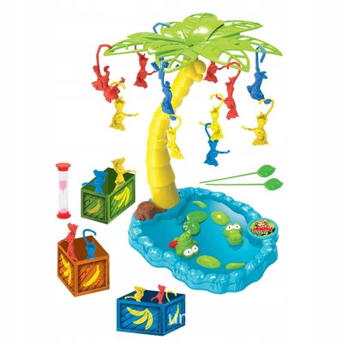 GRA ZRĘCZNOŚCIOWA SPADAJACE MAŁPKI GRA RODZINNA TOWARZYSKA PATYCZKI na Arena.pl