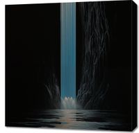 Obraz 70x70cm Wodospad Światła