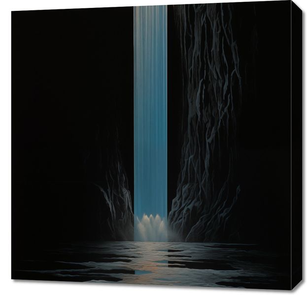 Obraz 70x70cm Wodospad Światła zdjęcie 1