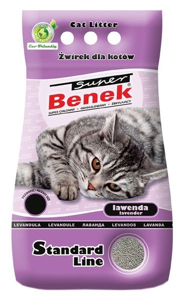 SUPER BENEK Żwirek Lawenda 25l zdjęcie 1