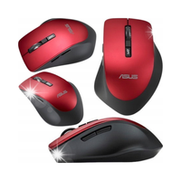 Mysz bezprzewodowa Asus WT425 RED, 1600 DPI
