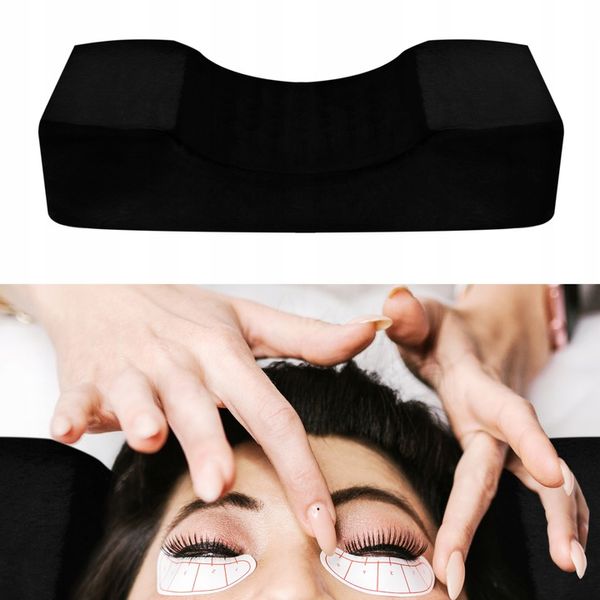 Profesjonalna poduszka do przedłużania rzęs czarna zdjęcie 9