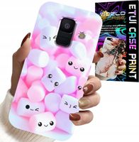 ETUI DO SAMSUNG A6 2018 - WZÓR W SŁODKIE PIANKI, OBUDOWA, PLECKI