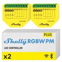 Sterownik taśm LED SHELLY Plus RGBW PM Wi-Fi/Bluetooth 2 szt.