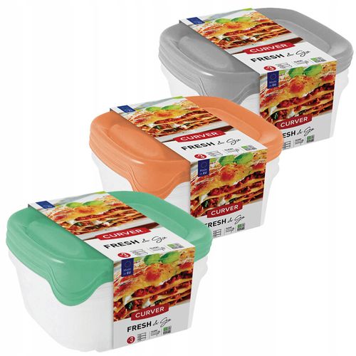 Curver Pojemnik Na Żywność Pudełko Na Lunch 3szt na Arena.pl