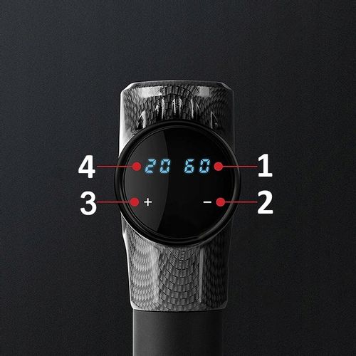 PISTOLET DO MASAŻU PLECÓW CIAŁA MASAŻER MASSAGE GUN 200W ZESTAW 10 KOŃCÓWEK na Arena.pl